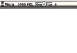 Wera 3950 PKL Hex-Plus SW 6mm Hex Key
