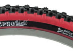 Panaracer Fire XC Pro Tire - 26 x 2.1, Clincher, Wire, Black/Red, 30tpi