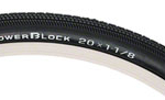 Tioga PowerBlock Tire - 20 x 1-1/8, Clincher, Wire, Black, 60tpi