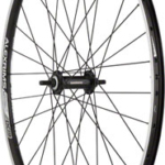 Quality Wheels Value Double Wall Series Front Wheel - 26", 9x1 Threaded x 100mm, Rim Brake, Black, Clincher