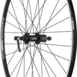 Quality Wheels Value Double Wall Series Rear Wheel - 700, QR x 130mm, Rim Brake, HG 10, Black, Clincher