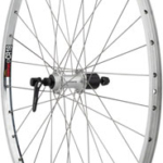 Quality Wheels CR-18 Rear Wheel - 27", QR x 130mm, Rim Brake, HG 10, Polished/Silver, Clincher
