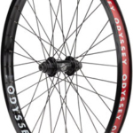 Odyssey Hazard Lite Front Wheel - 24", 3/8" x 100mm, Rim Brake, Hard Black, Clincher