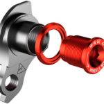 Wheels Manufacturing Universal Derailleur Hanger - 404-1, For Frames designed to accept SRAM UDH, Black/Red