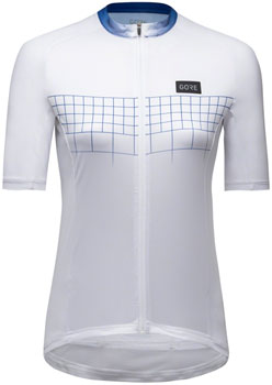 Gorewear Grid Fade Jersey 2.0 - White/Blue, Women's, Large