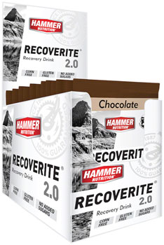 Hammer Nutrition Recoverite 2.0 Recovery Drink - Chocolate, 12 Single Serving Packets