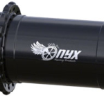 Onyx Vesper Front Hub - 12 x 100mm, Center-Lock, Black, 28H