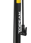 Topeak Joeblow Urban Ex Floor Pump - Steel Barrel / Plastic Base,  3.5" Base Mount Gauge, 120 Psi /8 Bar, Smarthead, Black/Sand
