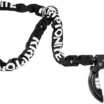Kryptonite Ring Wheel Lock with Plug-In Chain - 5.5mm, 120cm Chain, Black