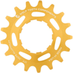 Wolf Tooth Single Speed Aluminum Cog - 17t, Compatible with 3/32" Chains, Gold