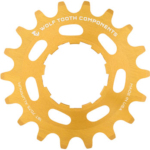 Wolf Tooth Single Speed Aluminum Cog - 18t, Compatible with 3/32" Chains, Gold