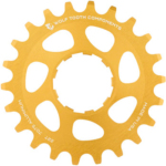 Wolf Tooth Single Speed Aluminum Cog - 22t, Compatible with 3/32" Chains, Gold