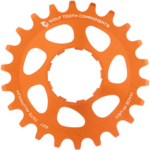 Wolf Tooth Single Speed Aluminum Cog - 22t, Compatible with 3/32" Chains, Orange