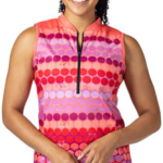 Terry Breakaway Mesh Sleeveless Jersey - Pink Dot, Small