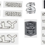 Surly Grappler Decal Set - White