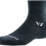 Swiftwick Pursuit Quarter Crew Socks - 4", Coal, Small