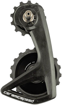 CeramicSpeed OSPW RS Alpha Pulley Wheel System for Shimano Dura-Ace 9250/Ultegra 8150  - ALPHA Aluminum Pulley, Carbon Cage, Black