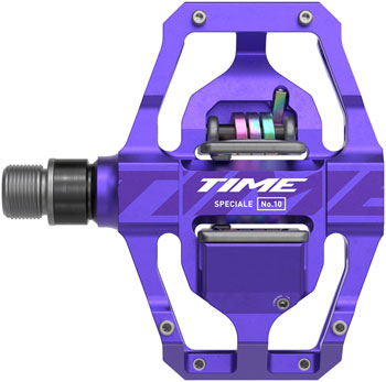 Time Speciale 10 Pedals - Dual Sided Clipless with Platform, Aluminum, 9/16", Purple, Large, B1