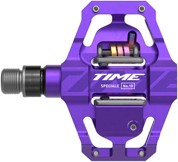 Time Speciale 10 Pedals - Dual Sided Clipless with Platform, Aluminum, 9/16", Purple, Small, B1