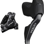 Shimano GRX ST-RX825 Di2 Shift/Brake Lever with BR-RX820 Hyd Disc Brake Caliper - Right/Rear, 12-Speed, Flat Mount Caliper, For 25mm Mount