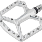 Wolf Tooth Ripsaw Aluminum Pedals - Platform, Aluminum, 9/16", Black, Raw Silver