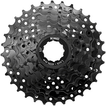 KMC Cassette - 8-Speed, 11-32t, HG Driver Compatible, Black