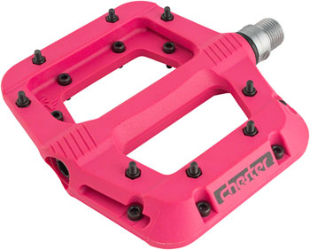 RaceFace Chester Pedals - Platform, Composite, 9/16", Small, Magenta
