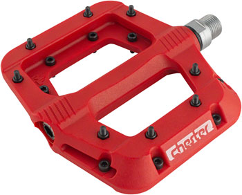 RaceFace Chester Pedals - Platform, Composite, 9/16", Large, Red