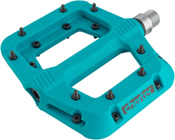 RaceFace Chester Pedals - Platform, Composite, 9/16", Small, Turquoise