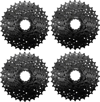 KMC REACT Cassette - 9-Speed, 11-32t, HG Driver Compatible, Black, 4 pk.