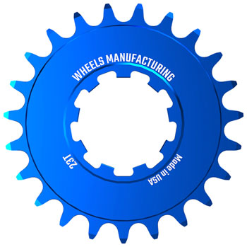 Wheels Manufacturing SOLO-SPEED Cog - 23t, Fits SOLO-SPLINE and SOLO-XD kits, Blue
