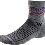 Swiftwick Pursuit Crew Socks - 6", Heather Red, Medium