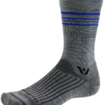 Swiftwick Pursuit Crew Socks - 6", Topographic Gray, Medium