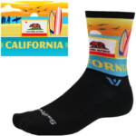 Swiftwick Vision Impression National Park Crew Socks - 6", California, Large