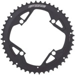 Full Speed Ahead Gossamer Pro ABS Road Chainring – 48t Outer Ring, 120mm BCD, 4-Bolt, Aluminum, N11, Black