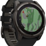Garmin fenix 8 Smartwatch – 51mm, Solar, Sapphire, Carbon Gray DLC Titanium with Black/Pebble Gray Silicone
