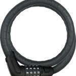 ABUS Combination Cable Lock Steel-O-Flex Tresor 6615C: 85cm x 15mm With Mount, Black