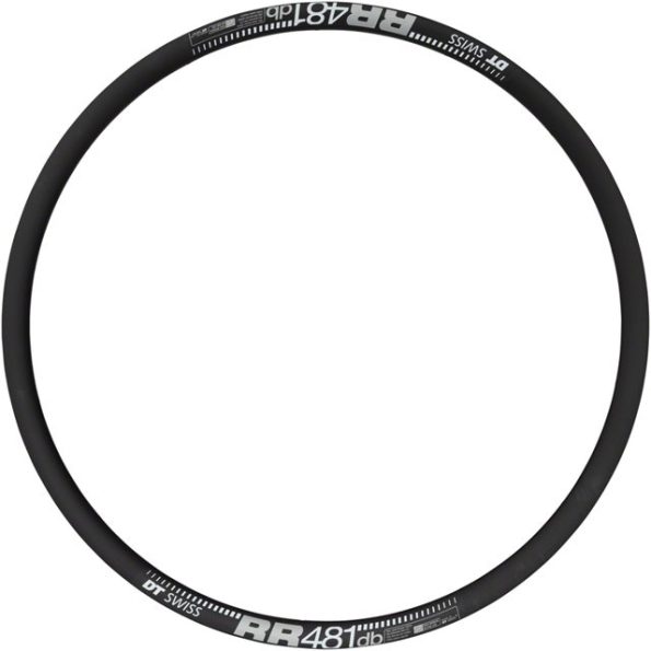 DT Swiss RR 481 Rim - 700, Disc, Black, 24H