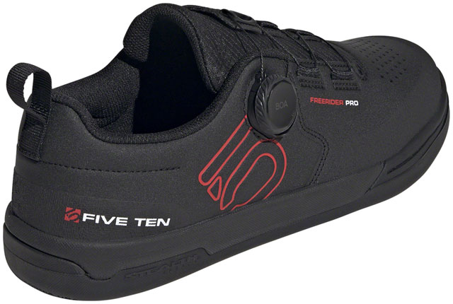 Five Ten Freerider Pro BOA Flat Shoes - Men's, Core Black/Red/FTWR White, 12 Five Ten Freerider Pro BOA Flat Shoes - Men's, Core Black/Red/FTWR White, 12