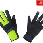 Gorewear M Windstopper Thermo Gloves - Black/Neon Yellow, Full Finger, X-Large