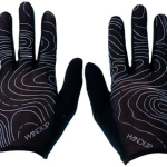 Handup Vented Gloves - Topo Map Black, Medium