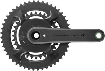 Campagnolo Super Record S Wireless Power Meter Crankset - 165mm, 12-Speed, 45/29t, Campy 121/88 Asym BCD, Ultra Torque Spindle, Carbon