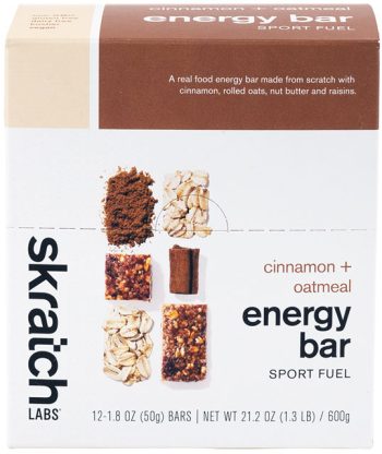Skratch Labs Energy Bar - Cinnamon/Oatmeal, Box of 12