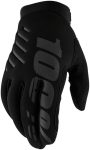 100% Brisker Youth Gloves - Black, Medium