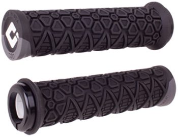 ODI Vanquish Grips - Black/Graphite, Lock-On