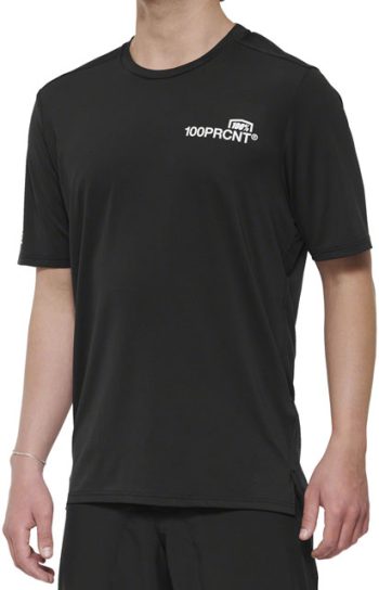 100% Airmatic Short Sleeve Jersey - Black, Men's, Medium