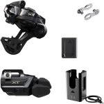 Shimano Deore XT M8250 Di2 Wireless Upgrade Kit - M8250-GS Rear Derailleur, M8250-IR I-SPEC EV Shifter, Battery, Charger, Quick Link
