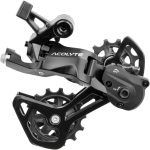 microSHIFT Acolyte RD-M5185M-B SpringLock Rear Derailleur - 8 Speed, Medium Cage, Black, SpringLock Chain Retention