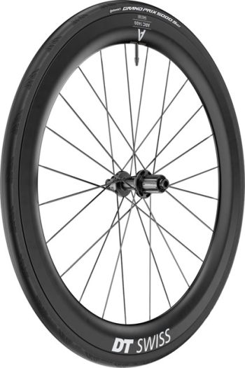 DT Swiss ARC 1400 DiCut 55 Rear Wheel - 700, 12 x 142mm, Center-Lock, HG11 Road/XDR, Ratchet EXP 36, Black, WTS w/GP5000 STR Tire