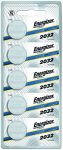 Energizer CR2032 Lithium Battery: Card of 5